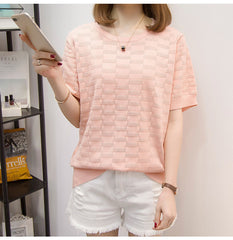 Oversized women's loose short-sleeved T-shirt