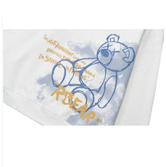 Bear Graphic Print Hoodie