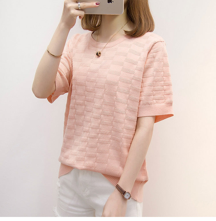 Oversized women's loose short-sleeved T-shirt